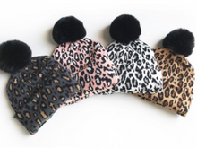 Load image into Gallery viewer, Matching Leopard Print Mommy and Me Winter Hats (sold separately)