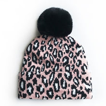 Load image into Gallery viewer, Matching Leopard Print Mommy and Me Winter Hats (sold separately)