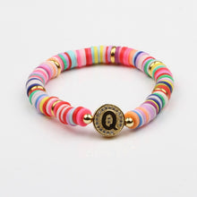 Load image into Gallery viewer, Boho Letter Rainbow Charm Bracelet