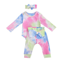 Load image into Gallery viewer, Tie Dye Back Bowknot