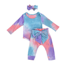 Load image into Gallery viewer, Tie Dye Back Bowknot