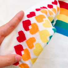 Load image into Gallery viewer, Matching Mama &amp; Mini Rainbow Knit Sweaters
