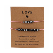 Load image into Gallery viewer, Handmade Multicolor Mom &amp; daughter Lucky Bracelet
