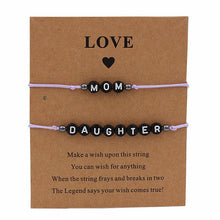 Load image into Gallery viewer, Handmade Multicolor Mom &amp; daughter Lucky Bracelet
