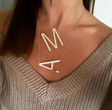 Load image into Gallery viewer, Big Letter Necklace A-Z
