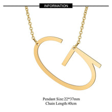 Load image into Gallery viewer, Big Letter Necklace A-Z
