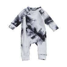 Load image into Gallery viewer, Tie Dye Long Sleeve Zipper Jumpsuits
